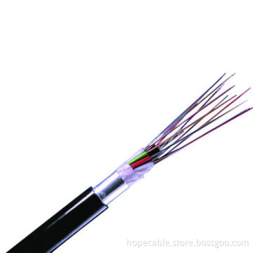 Overhead Fiber-optic Cable, SM G652D Fiber Style/PBT Loose Tube, PE Outer Sheath, 90*90*55 Drum Size